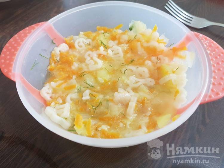 Овощной детский суп с тыквой и брокколи для прикорма