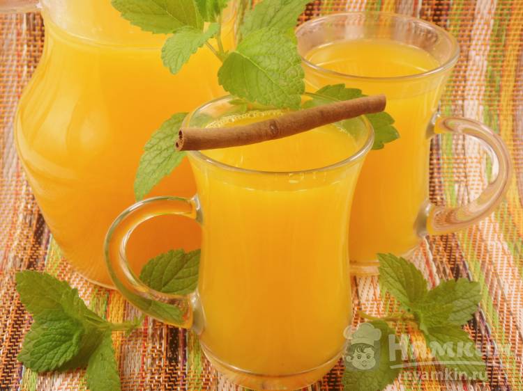 Горячий облепихово-апельсиновый напиток