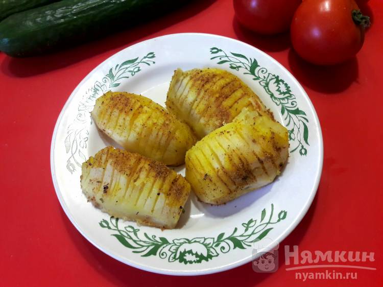 Картофель запеченный в духовке по-шведски