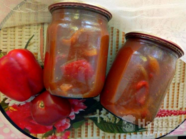 Болгарский перец в томатном соке на зиму