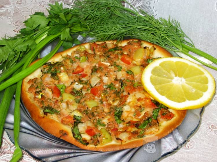 Ламаджо, армянская пицца, пошаговый рецепт с фото