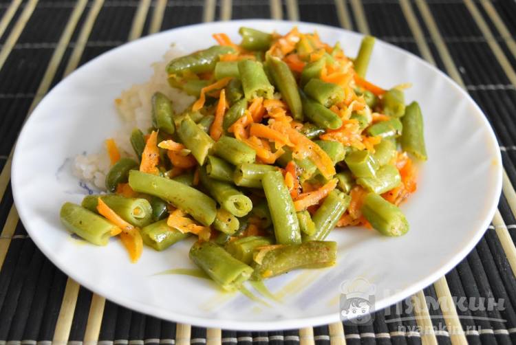 Ингредиенты для «Фасоль с морковью и луком по-домашнему»: