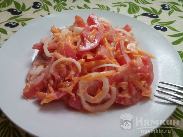 Салат из тыквы и помидоров