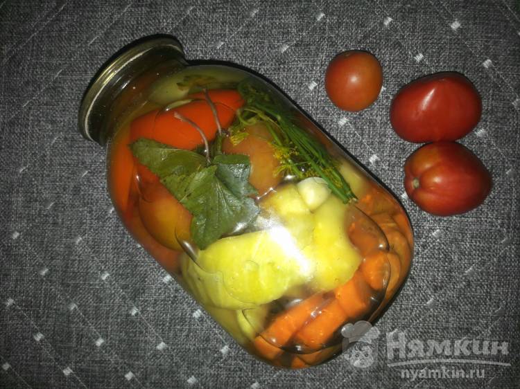 Ассорти помидоры с кабачками на зиму - классический рецепт с фото