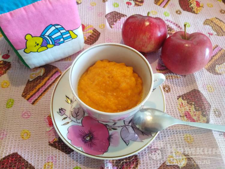 Детское абрикосово-яблочное пюре 