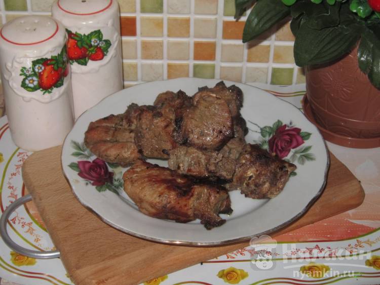 Шашлык из свинины маринованный с паприкой