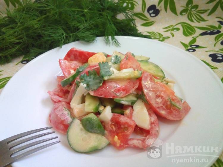Салат с помидорами по-моравски