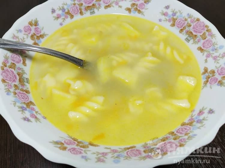 Быстрый суп с макаронами
