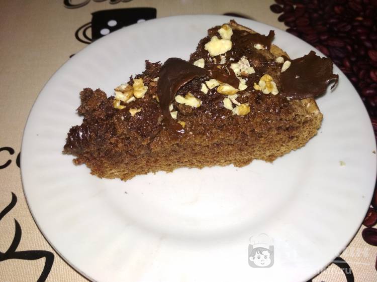 Шоколадно-ореховый торт в мультиварке