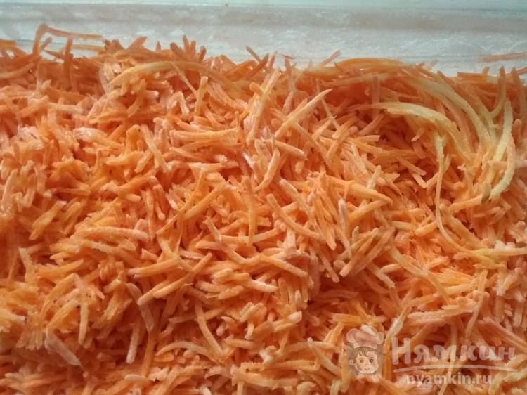 Заморозка моркови на зиму стружкой