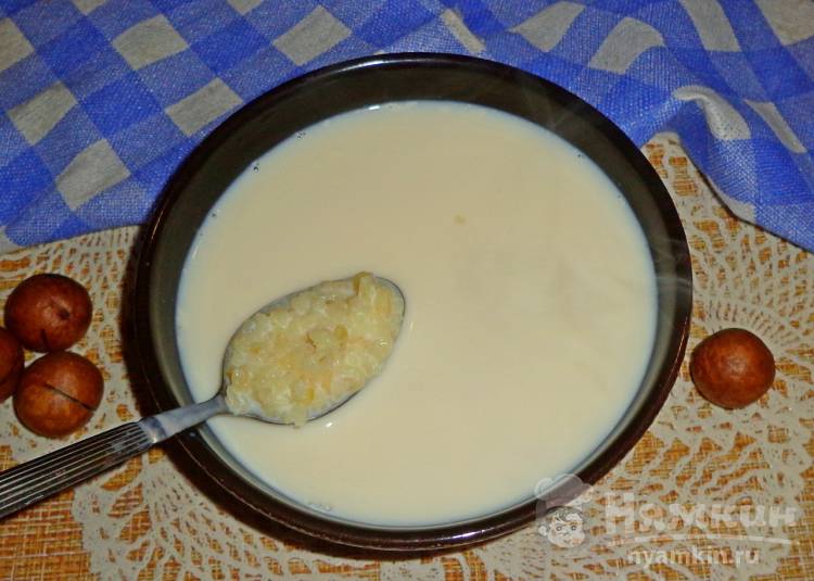 Молочный суп с кускусом и булгуром