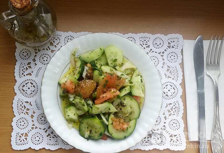 Овощной салат из кабачков