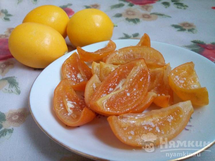Домашние цукаты из лимонов