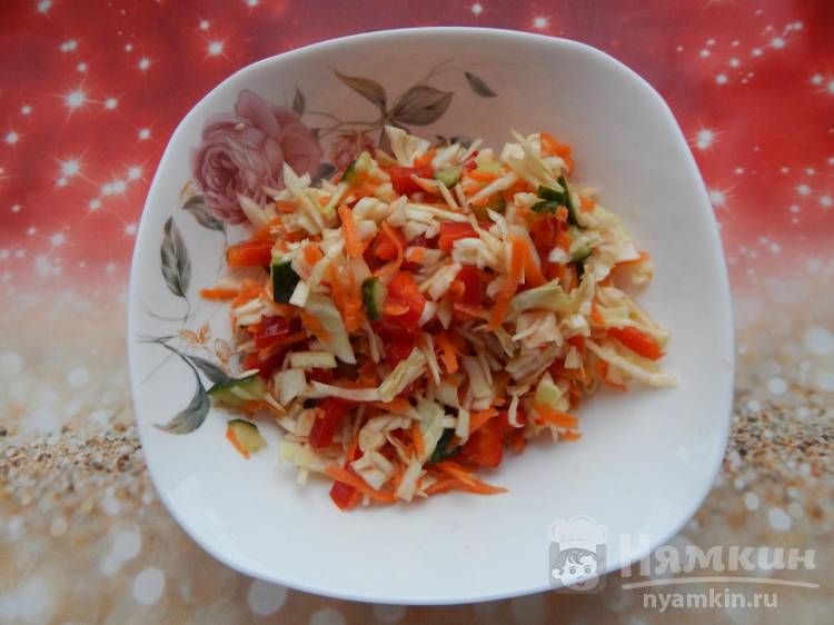 Вкусный салат из капусты на зиму: “Витаминный”