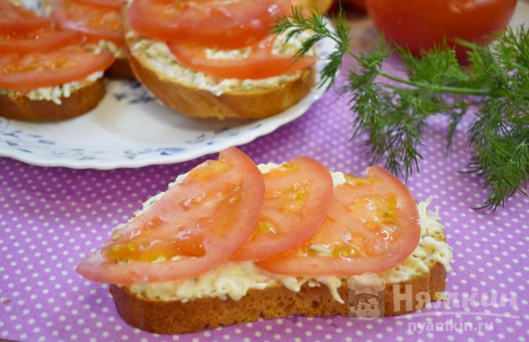 Бутерброды с помидорами - вкусные и простые рецепты