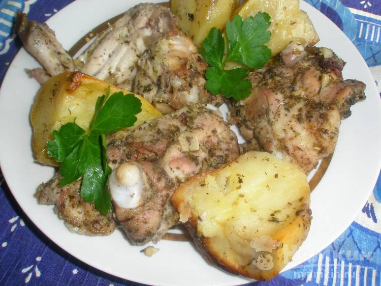 Курица с картофелем по-итальянски