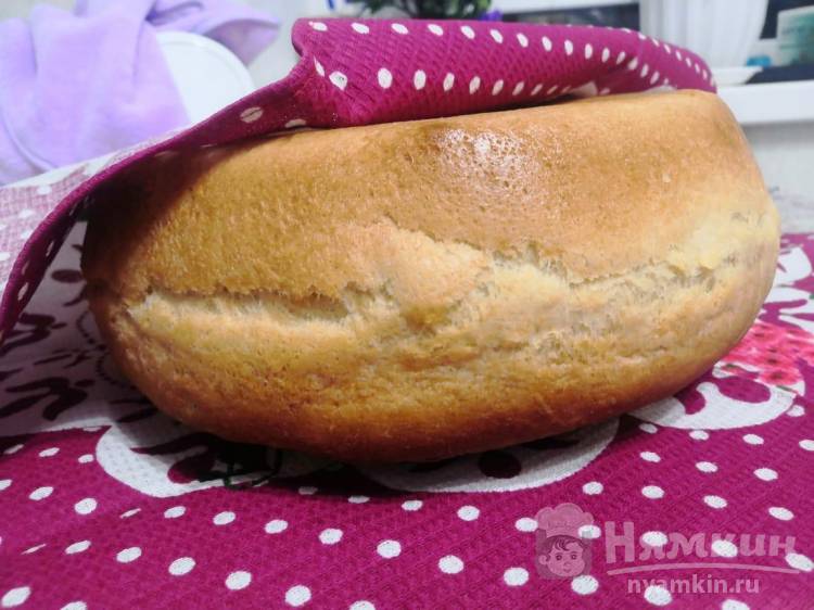 Домашний хлеб дрожжевой с хрустящей корочкой в духовке