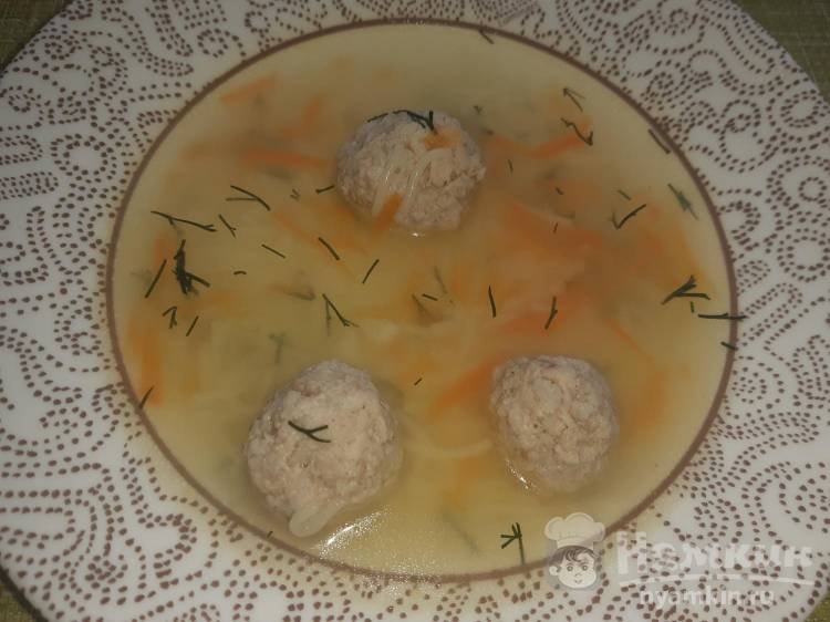 Суп с фрикадельками из оленины
