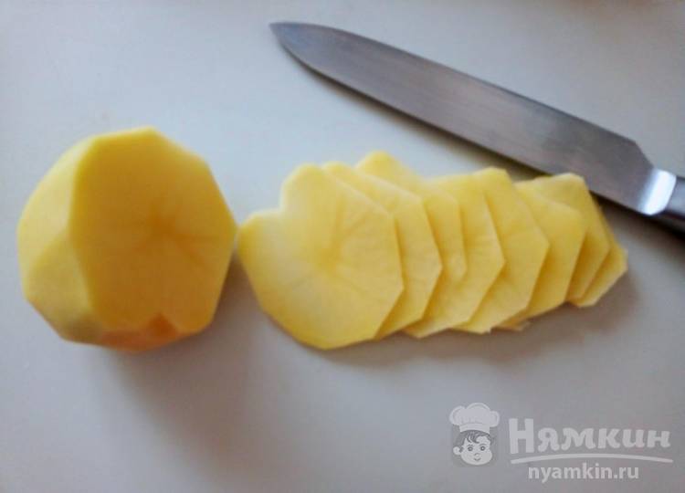 Как порезать картошку ломтиками