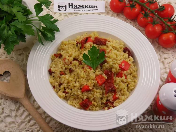 Булгур с овощами на сковороде: вкусный гарнир