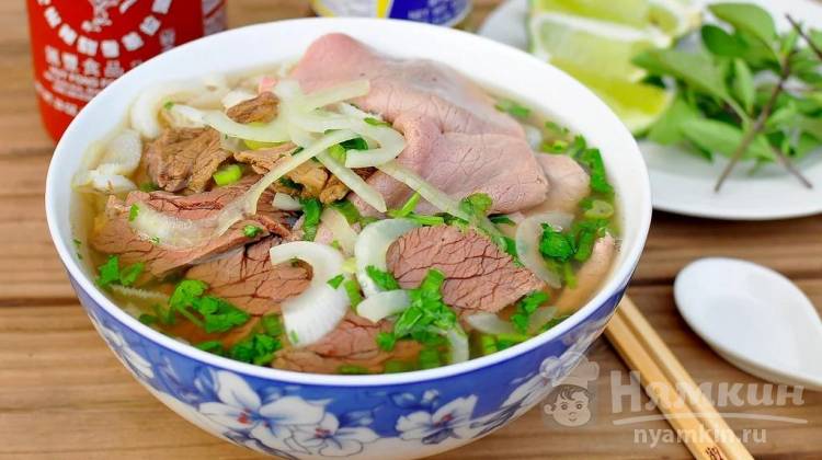 Видео-рецепт вьетнамского супа Фо Бо