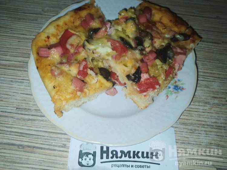 Пицца с колбасой и грибами в духовке - калорийность, состав, описание - natali-fashion.ru