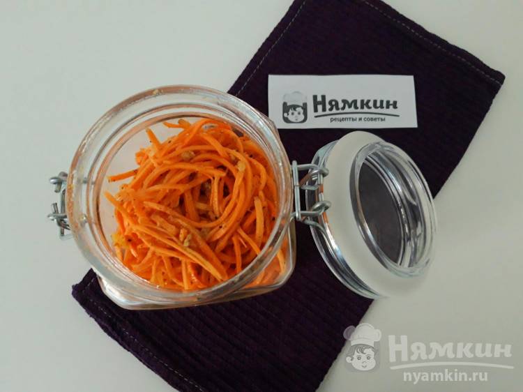 Домашняя морковь по-корейски с кориандором