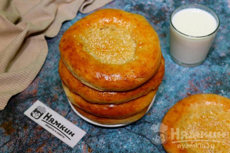 Узбекская лепешка в духовке - Как из тандыра! Рецепт домашней узбекской лепешки.