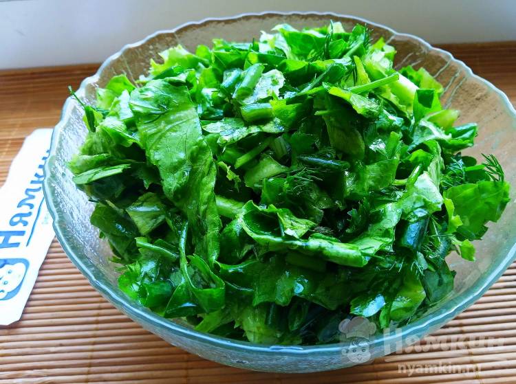 Зеленый салат Четыре пучка