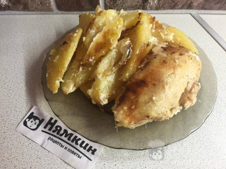Пирог с картошкой, курицей и майонезом – пошаговый рецепт приготовления с фото