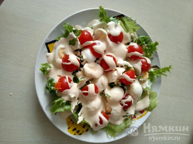 Салат из помидоров и яиц. Пошаговый рецепт с фото | Кушать нет