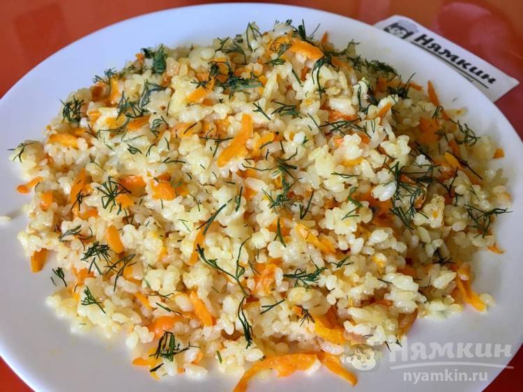 Рис на гарнир с луком и морковью