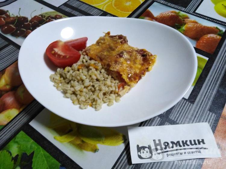 Запеченная горбуша с помидорами и сыром в духовке - фото-рецепты