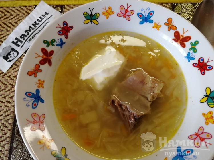 Щавелевый суп на говяжьем бульоне