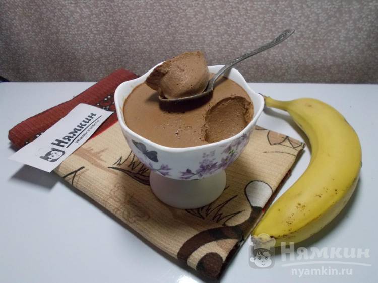 Шоколадный мусс с бананами на желатине — рецепт с фото пошагово