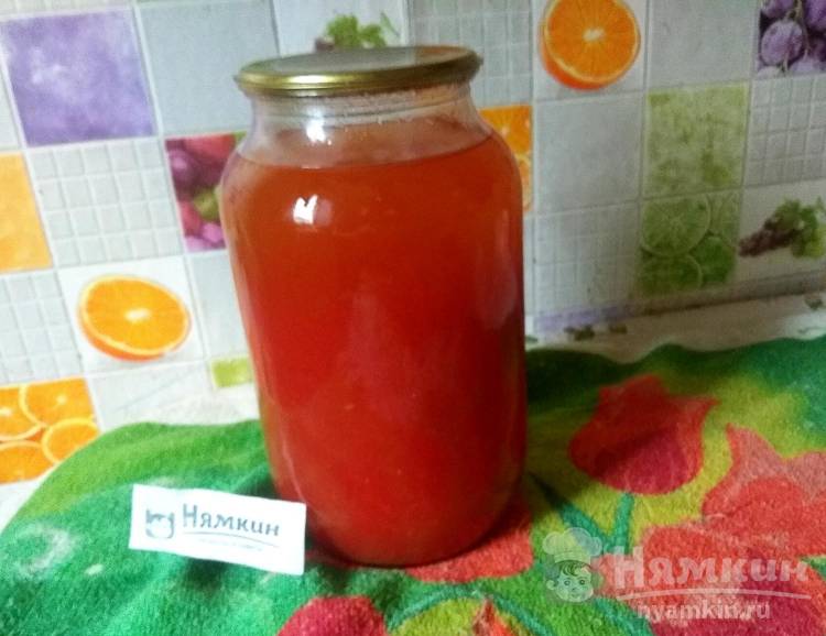 Томатный сок из домашних помидоров на зиму