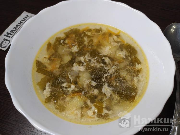 Классический щавелевый суп с яйцом, пошаговый рецепт с фото от автора Наталья
