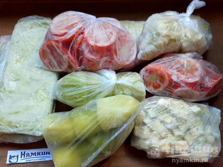 Заморозка кабачков, помидоров и болгарского перца на зиму