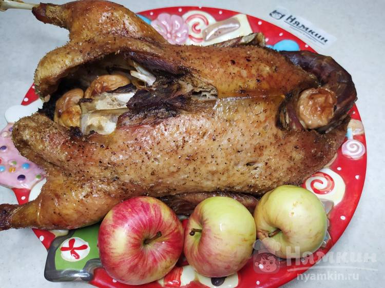 Утка с яблоками в духовке – пошаговый рецепт