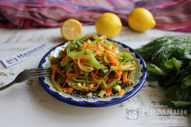 Салат из редьки и моркови Сап по-киргизски