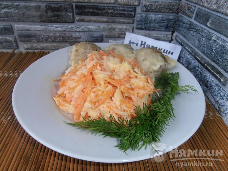 Салат из дайкона с морковью и майонезом