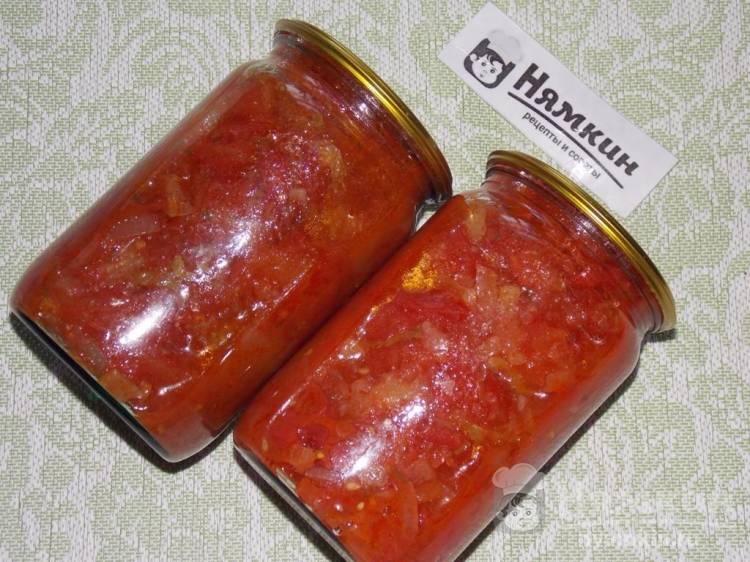 Салат из помидоров и болгарского перца на зиму