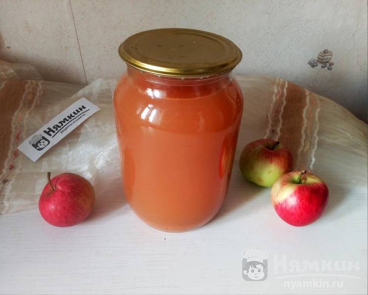 Домашний яблочный сок без соковыжималки на зиму