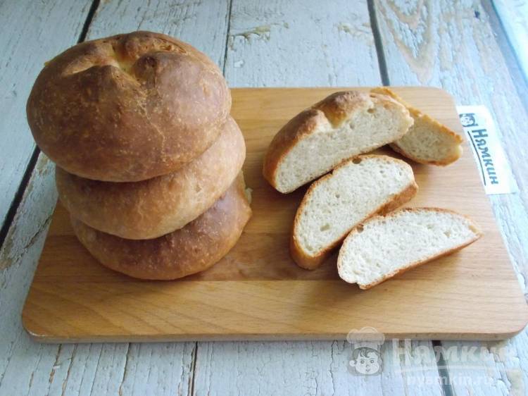 Домашний дрожжевой хлеб со сметаной в духовке