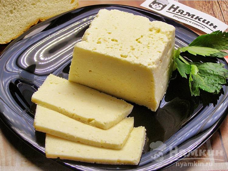 Твёрдый сыр из творога и молока в домашних условиях