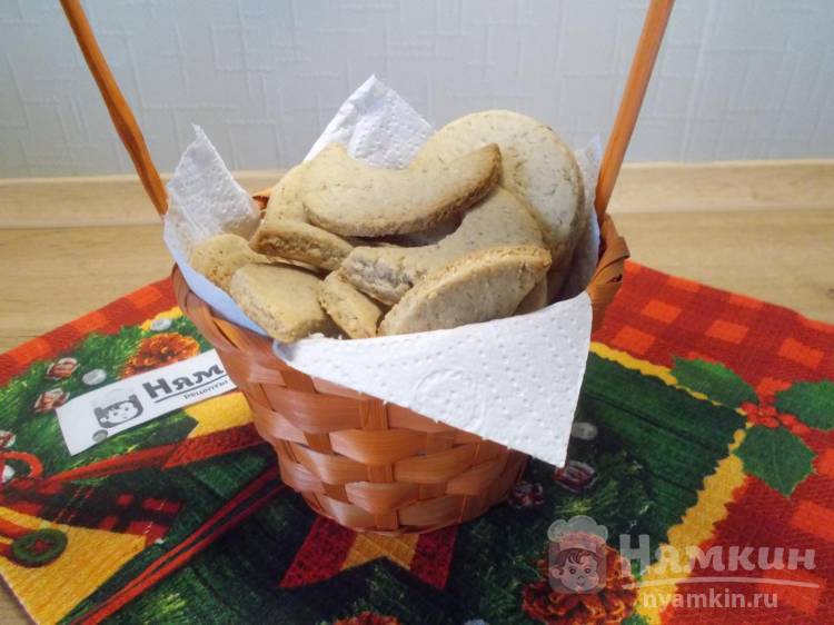 Ореховое печенье Новогоднее с миндалем и корицей