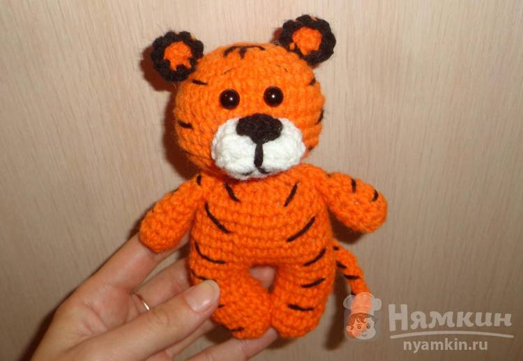 Связать Крючком Новогодний Символ Тигра
