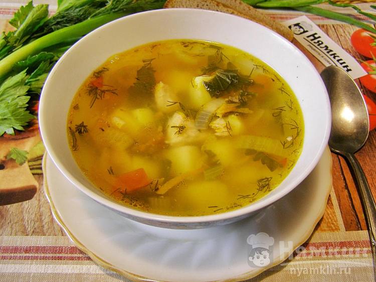 Сливочный суп из горбуши