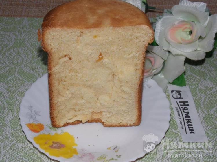 Сладкий хлеб на молоке с цукатами в хлебопечке