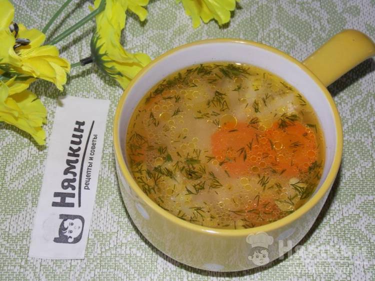 Летний суп с фаршем и кабачками в мультиварке